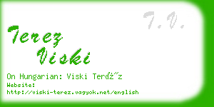 terez viski business card